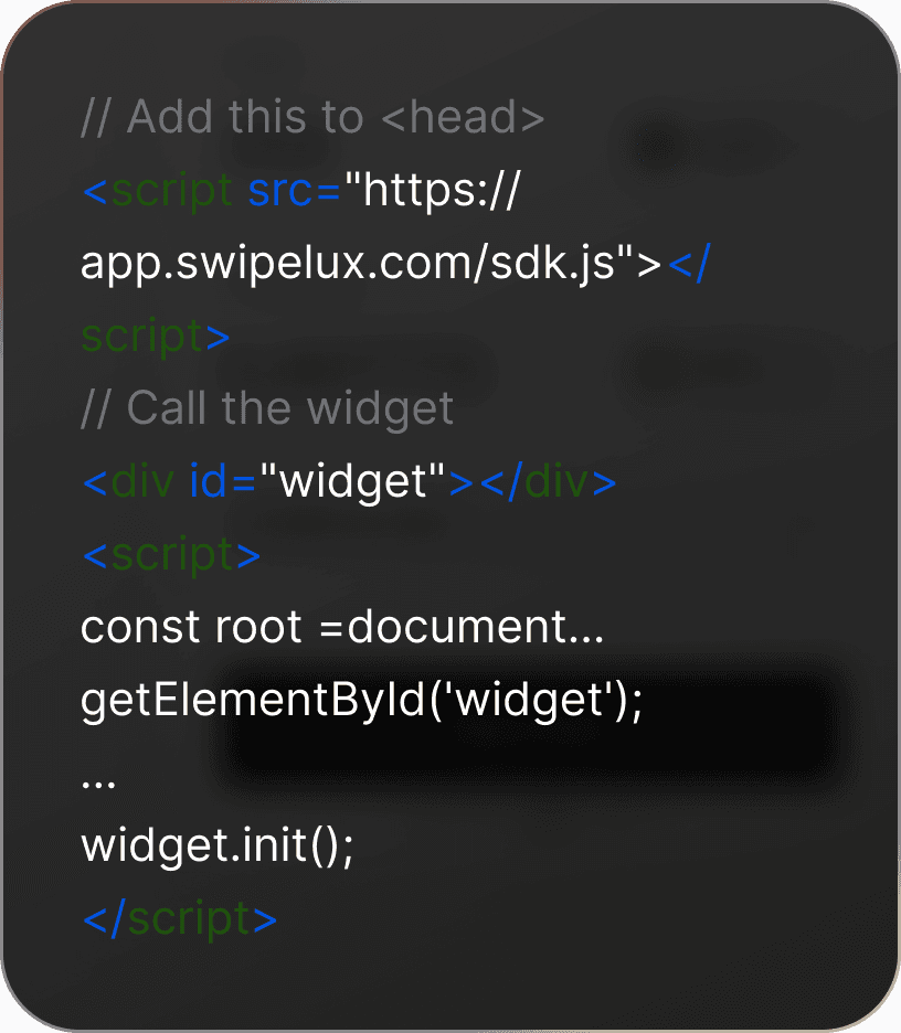 widget initialization